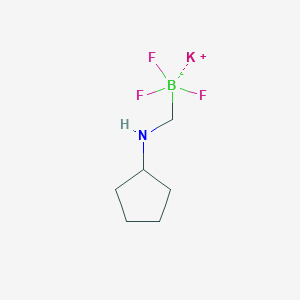molecular formula C6H12BF3KN B1458648 Potassium ((cyclopentylamino)methyl)trifluoroborate CAS No. 1705578-40-0