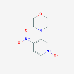 molecular formula C9H11N3O4 B1458649 3-吗啉基-4-硝基吡啶-1-氧化物 CAS No. 1704064-38-9