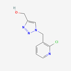 molecular formula C9H9ClN4O B1458653 (1-((2-chloropyridin-3-yl)methyl)-1H-1,2,3-triazol-4-yl)methanol CAS No. 1955530-20-7