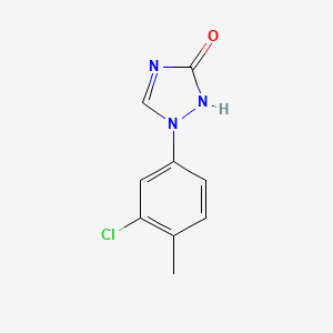 molecular formula C9H8ClN3O B1458668 1-(3-chloro-4-methylphenyl)-1H-1,2,4-triazol-3-ol CAS No. 1550080-15-3