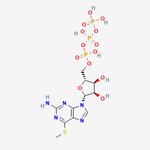 molecular formula C11H18N5O13P3S B1458670 6-S-Methyl-6-thioguanosine 5 inverted exclamation marka-(tetrahydrogen triphosphate) CAS No. 70318-62-6