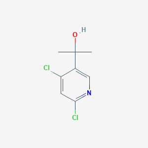 molecular formula C8H9Cl2NO B1458672 2-(4,6-Dichloropyridin-3-yl)propan-2-ol CAS No. 1801335-00-1