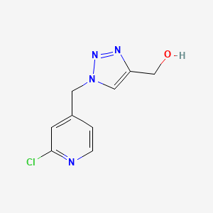 molecular formula C9H9ClN4O B1458674 (1-((2-chloropyridin-4-yl)methyl)-1H-1,2,3-triazol-4-yl)methanol CAS No. 1955514-20-1
