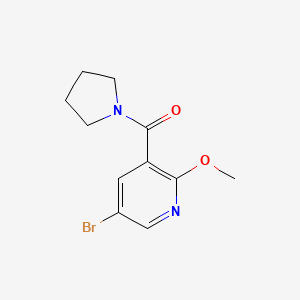(5-Bromo-2-methoxy-pyridin-3-yl)-pyrrolidin-1-yl-methanone