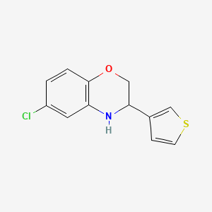 6-chloro-3-(thiophen-3-yl)-3,4-dihydro-2H-benzo[b][1,4]oxazine