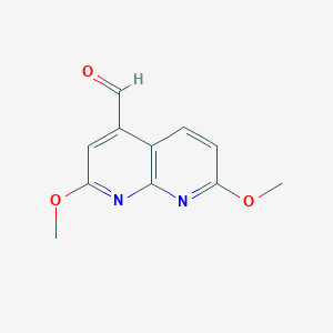 2,7-Dimethoxy-1,8-naphthyridine-4-carbaldehyde