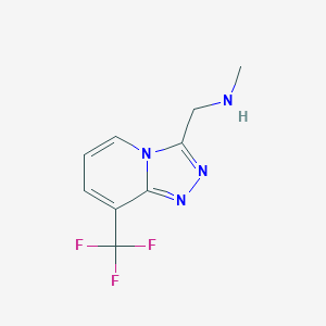 N-methyl-1-(8-(trifluoromethyl)-[1,2,4]triazolo[4,3-a]pyridin-3-yl)methanamine