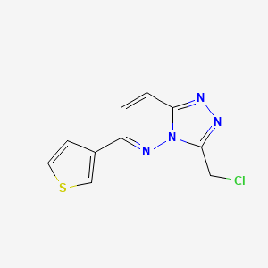3-(Chloromethyl)-6-(thiophen-3-yl)-[1,2,4]triazolo[4,3-b]pyridazine