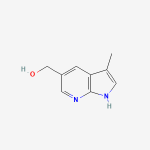 molecular formula C9H10N2O B1458716 (3-Methyl-1H-pyrrolo[2,3-b]pyridin-5-yl)methanol CAS No. 1630906-52-3