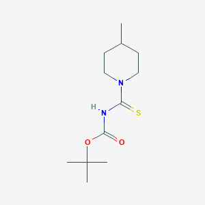 molecular formula C12H22N2O2S B1458722 N-Boc-4-methylpiperidinecarbothioamide CAS No. 951745-01-0