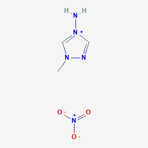 molecular formula C3H7N5O3 B1458724 4-Amino-1-methyl-4H-1,2,4-triazol-1-ium nitrate CAS No. 817177-66-5