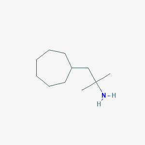 molecular formula C11H23N B1458726 1-Cycloheptyl-2-methylpropan-2-amine CAS No. 1245617-95-1