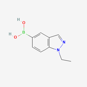 molecular formula C9H11BN2O2 B1458734 (1-Ethyl-1H-indazol-5-yl)boronic acid CAS No. 952319-70-9