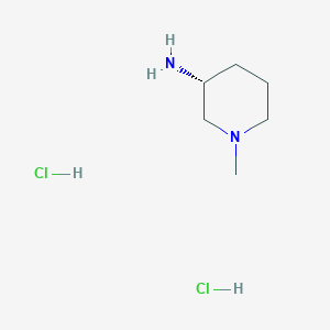 molecular formula C6H16Cl2N2 B1458735 (3R)-1-methylpiperidin-3-amine dihydrochloride CAS No. 1157849-50-7