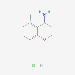 molecular formula C10H14ClNO B1458736 (R)-5-Methylchroman-4-amine hydrochloride CAS No. 1330286-45-7