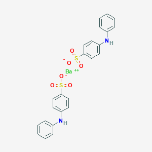 molecular formula C24H20BaN2O6S2 B145874 Benzenesulfonic acid, 4-(phenylamino)-, barium salt (2:1) CAS No. 6211-24-1