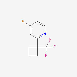 4-Bromo-2-(1-(trifluoromethyl)cyclobutyl)pyridine