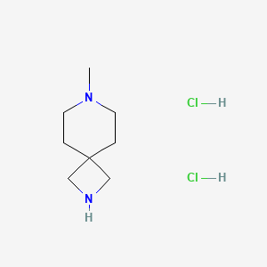 molecular formula C8H17ClN2 B1458748 7-Methyl-2,7-diazaspiro[3.5]nonane dihydrochloride CAS No. 1588441-26-2