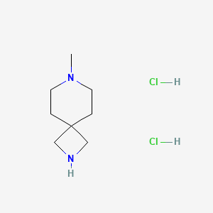 molecular formula C8H18Cl2N2 B1458748 7-Methyl-2,7-diazaspiro[3.5]nonane dihydrochloride CAS No. 1588441-26-2