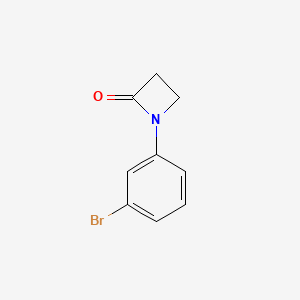 molecular formula C9H8BrNO B1458753 1-(3-Bromophenyl)azetidin-2-one CAS No. 38560-28-0
