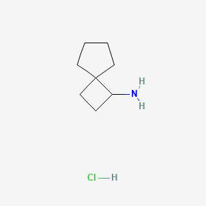 molecular formula C8H16ClN B1458754 Spiro[3.4]octan-1-amine hydrochloride CAS No. 1378527-98-0