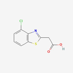 molecular formula C9H6ClNO2S B1458755 2-(4-Chlorobenzo[D]thiazol-2-YL)acetic acid CAS No. 1188165-88-9
