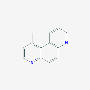 molecular formula C13H10N2 B14587565 4,7-Phenanthroline, 1-methyl- CAS No. 61351-97-1