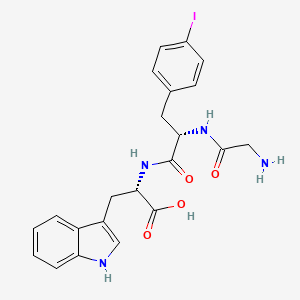 molecular formula C22H23IN4O4 B1458757 H-Gly-p-iodo-Phe-Trp-OH CAS No. 347894-24-0