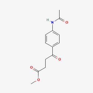 molecular formula C13H15NO4 B1458758 Methyl 4-(4-acetamidophenyl)-4-oxobutanoate CAS No. 1267904-73-3