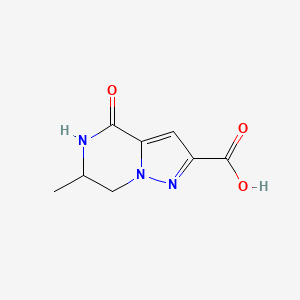 6-Methyl-4-oxo-4,5,6,7-tetrahydropyrazolo[1,5-a]pyrazine-2-carboxylic acid