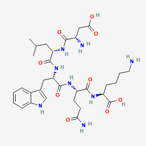 molecular formula C32H48N8O9 B1458772 Asp-Leu-Trp-Gln-Lys CAS No. 71494-20-7