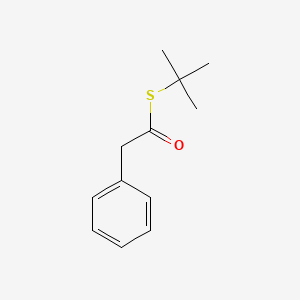 molecular formula C12H16OS B14587724 Benzeneethanethioic acid, S-(1,1-dimethylethyl) ester CAS No. 61049-77-2