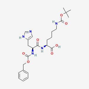 molecular formula C25H35N5O7 B1458776 Z-His-Lys(Boc)-OH CAS No. 252573-91-4
