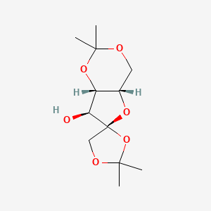 molecular formula C12H20O6 B1458777 (4R,4'aS,7'S,7'aS)-2,2,2',2'-tetramethylspiro[1,3-dioxolane-4,6'-4,4a,7,7a-tetrahydrofuro[3,2-d][1,3]dioxine]-7'-ol CAS No. 18604-19-8