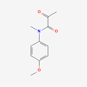 molecular formula C11H13NO3 B14587781 Propanamide, N-(4-methoxyphenyl)-N-methyl-2-oxo- CAS No. 61110-55-2