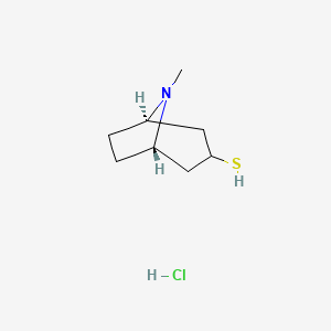 molecular formula C8H16ClNS B1458783 Tropine-3-thiol HCl CAS No. 908266-48-8