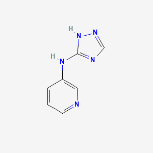 molecular formula C7H7N5 B1458788 N-(4H-1,2,4-triazol-3-yl)pyridin-3-amine CAS No. 1803588-42-2