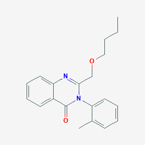molecular formula C20H22N2O2 B14587945 2-(Butoxymethyl)-3-(2-methylphenyl)quinazolin-4(3H)-one CAS No. 61554-67-4