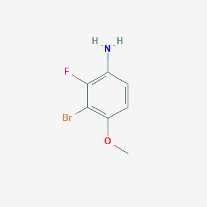 molecular formula C7H7BrFNO B1458797 3-Bromo-2-fluoro-4-methoxyaniline CAS No. 1272719-19-3