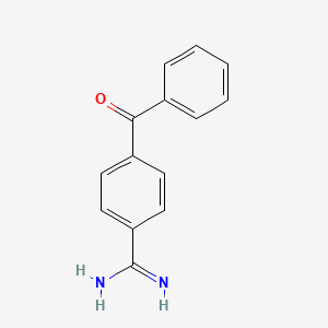molecular formula C14H12N2O B14587993 Benzenecarboximidamide, 4-benzoyl- CAS No. 61625-27-2