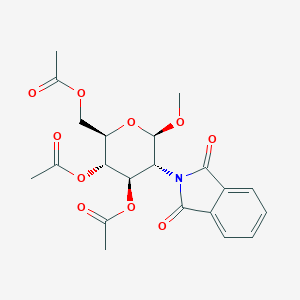 molecular formula C21H23NO10 B014588 Methyl 3,4,6-tri-O-acetyl-2-deoxy-2-phthalimido-beta-D-glucopyranoside CAS No. 76101-13-8