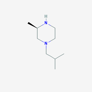 (3R)-3-methyl-1-(2-methylpropyl)piperazine