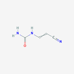 molecular formula C4H5N3O B14588260 N-(2-Cyanoethenyl)urea CAS No. 61042-97-5