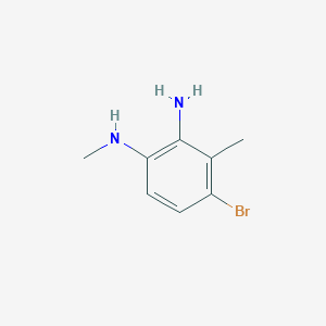 molecular formula C8H11BrN2 B1458827 4-bromo-N1,3-dimethylbenzene-1,2-diamine CAS No. 1799973-86-6