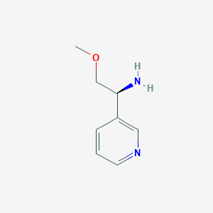 molecular formula C8H12N2O B1458832 (S)-2-Methoxy-1-(pyridin-3-yl)ethanamine CAS No. 1269957-51-8