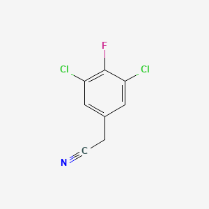 molecular formula C8H4Cl2FN B1458839 3,5-Dichloro-4-fluorophenylacetonitrile CAS No. 1804421-31-5