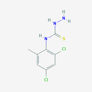 molecular formula C8H9Cl2N3S B1458843 4-(2,4-Dichloro-6-methylphenyl)-3-thiosemicarbazide CAS No. 1823624-22-1