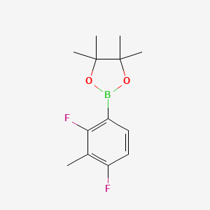 molecular formula C13H17BF2O2 B1458844 2,4-Difluoro-3-methylphenylboronic acid pinacol ester CAS No. 1351985-05-1