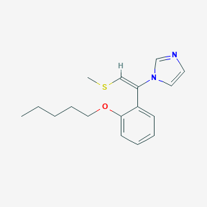 molecular formula C17H22N2OS B145885 Neticonazole CAS No. 130726-68-0