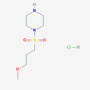 molecular formula C8H19ClN2O3S B1458854 1-(3-甲氧基丙磺酰)哌嗪盐酸盐 CAS No. 1421603-61-3